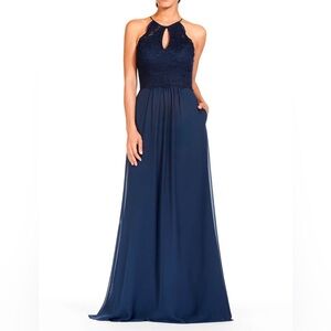 BC-1827 by Bari Jay Navy Size 16 Long Dress
